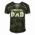 Gymnast Cheer Dad - Gymnastics Dad Men's Short Sleeve V-neck 3D Print Retro Tshirt Forest
