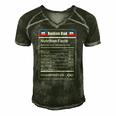 Haitian Dad Nutrition Facts Fathers Day Men's Short Sleeve V-neck 3D Print Retro Tshirt Forest