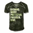 Husband Daddy Protector Provider Hero Fathers Day Daddy Day Men's Short Sleeve V-neck 3D Print Retro Tshirt Forest