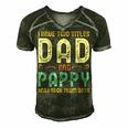 I Have Two Titles Dad And Pappy Retro Vintage Men's Short Sleeve V-neck 3D Print Retro Tshirt Forest