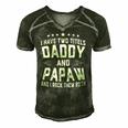 I Have Two Titles Daddy And Papaw I Rock Them Both Men's Short Sleeve V-neck 3D Print Retro Tshirt Forest