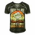 I Keep All My Dad Jokes In A Dad-A-Base Vintage Father Dad Men's Short Sleeve V-neck 3D Print Retro Tshirt Forest