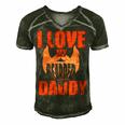 I Love My Bearded Daddy Fathers Day T Shirts Men's Short Sleeve V-neck 3D Print Retro Tshirt Forest