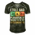 I Tell Dad Jokes Periodically But Only When Im My Element Men's Short Sleeve V-neck 3D Print Retro Tshirt Forest