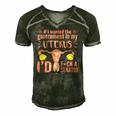 If I Wanted The Government In My Uterus Feminist Men's Short Sleeve V-neck 3D Print Retro Tshirt Forest