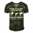 If You See Me Out There Like This Funny Fat Guy Man Husband Men's Short Sleeve V-neck 3D Print Retro Tshirt Forest