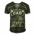 Im A Dad And Cab Driver Funny Fathers Day & 4Th Of July Men's Short Sleeve V-neck 3D Print Retro Tshirt Forest