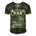 Im A Dad And Physical Therapist Fathers Day & 4Th Of July Men's Short Sleeve V-neck 3D Print Retro Tshirt Forest