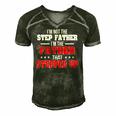Im Not The Stepfather Im The Father That Stepped Up Dad Men's Short Sleeve V-neck 3D Print Retro Tshirt Forest