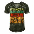 Its Not A Dad Bod Its A Father Figure Funny Retro Vintage Men's Short Sleeve V-neck 3D Print Retro Tshirt Forest