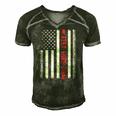 Jeet Kune Do American Flag 4Th Of July Men's Short Sleeve V-neck 3D Print Retro Tshirt Forest