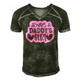 Kids Always A Daddys Girl Girls Daughter Men's Short Sleeve V-neck 3D Print Retro Tshirt Forest