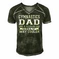 Like A Regular Dad Only Way Cooler Gymnastics Dad Men's Short Sleeve V-neck 3D Print Retro Tshirt Forest