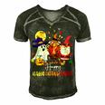 Lover Halloween Merry Christmas Happy 14 Shirt Men's Short Sleeve V-neck 3D Print Retro Tshirt Forest