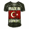 Made In Turkey Flag Turkish 8 Shirt Men's Short Sleeve V-neck 3D Print Retro Tshirt Forest