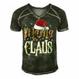 Mama Nana Claus Christmas Pajamas 505 Shirt Men's Short Sleeve V-neck 3D Print Retro Tshirt Forest