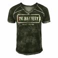 Mens 1 Battery Please Help Me Tshirt Funny Running On Empty 172 Trending Shirt Men's Short Sleeve V-neck 3D Print Retro Tshirt Forest