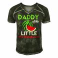 Mens Cute Watermelon Daddy Design Dad For Men Men's Short Sleeve V-neck 3D Print Retro Tshirt Forest