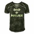 Mens Dad And Boujee Funny Fathers Day Top Men's Short Sleeve V-neck 3D Print Retro Tshirt Forest