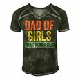 Mens Dad Of Girls Outnumbered Fathers Day Men's Short Sleeve V-neck 3D Print Retro Tshirt Forest