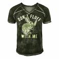 Mens Dont Fluff With Me Tshirt Funny Bunny Rabbit Easter Graphic Novelty Tee 176 Trending Men's Short Sleeve V-neck 3D Print Retro Tshirt Forest