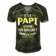 Mens Funny Dad Tee Its A Papi Thing You Wouldnt Understand Men's Short Sleeve V-neck 3D Print Retro Tshirt Forest
