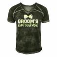 Mens Grooms Entourage Bachelor Stag Party Men's Short Sleeve V-neck 3D Print Retro Tshirt Forest