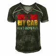 Mens No My Car Isnt Done Yet Vintage Car Mechanic Garage Auto Men's Short Sleeve V-neck 3D Print Retro Tshirt Forest