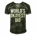 Mens Okayest Dad T Shirt Funny Sarcastic Novelty For Husband Fathers Day 160 Trending Shirt Men's Short Sleeve V-neck 3D Print Retro Tshirt Forest