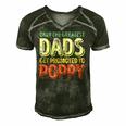 Mens Only The Greatest Dads Get Promoted To Poppy Men's Short Sleeve V-neck 3D Print Retro Tshirt Forest