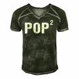 Mens Pop Squared Pop To The Second Power Gramps Men's Short Sleeve V-neck 3D Print Retro Tshirt Forest