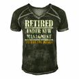 Mens Under New Managment Funny Retirement 2022 Gift Mens Men's Short Sleeve V-neck 3D Print Retro Tshirt Forest