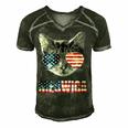 Meowica Funny Cat Patriotic Usa Shirt American Flag 544 Trending Shirt Men's Short Sleeve V-neck 3D Print Retro Tshirt Forest