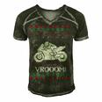 Motorcycle Ugly Christmaser Xmas 471 Shirt Men's Short Sleeve V-neck 3D Print Retro Tshirt Forest