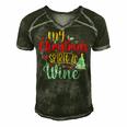 My Christmas Spirit Is Wine Funny 555 Shirt Men's Short Sleeve V-neck 3D Print Retro Tshirt Forest