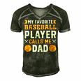 My Favorite Baseball Player Calls Me Dad 819 Trending Shirt Men's Short Sleeve V-neck 3D Print Retro Tshirt Forest