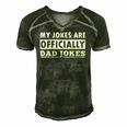 My Jokes Are Officially Dad Jokes Fathers Day Gift Men's Short Sleeve V-neck 3D Print Retro Tshirt Forest