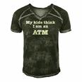 My Kids Think I Am An Atm Funny Fathers Day Mothers Day Men's Short Sleeve V-neck 3D Print Retro Tshirt Forest