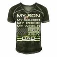 My Son My Soldier Hero Proud Army Dad 702 Shirt Men's Short Sleeve V-neck 3D Print Retro Tshirt Forest