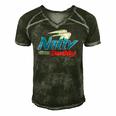 Natty Daddy Funny Fathers Day Men's Short Sleeve V-neck 3D Print Retro Tshirt Forest