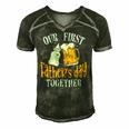 Our First Fathers Day Together Dad And Son Daughter Men's Short Sleeve V-neck 3D Print Retro Tshirt Forest Our First Fathers Day Together Dad And Son Daughter Men's Short Sleeve V-neck 3D Print Retro Tshirt Forest