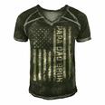 Papa Dad Bruh Fathers Day 4Th Of July Us Vintage Gift 2022 Men's Short Sleeve V-neck 3D Print Retro Tshirt Forest