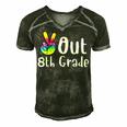 Peace Out 8Th Grade Tie Dye Graduation Class Of 2022 Virtual V2 Men's Short Sleeve V-neck 3D Print Retro Tshirt Forest