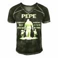 Pepe Grandpa Gift Pepe Best Friend Best Partner In Crime Men's Short Sleeve V-neck 3D Print Retro Tshirt Forest