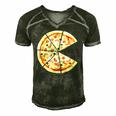 Pizza Pie And Slice Dad And Son Matching Pizza Father’S Day Men's Short Sleeve V-neck 3D Print Retro Tshirt Forest