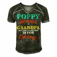 Poppy Because Grandpa Is For Old Guys V3 Men's Short Sleeve V-neck 3D Print Retro Tshirt Forest