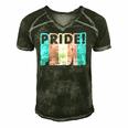 Pride Transgender Funny Lgbt Flag Color Protest Support Gift Men's Short Sleeve V-neck 3D Print Retro Tshirt Forest