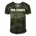 Pro Choice Definition Feminist Womens Rights My Choice Men's Short Sleeve V-neck 3D Print Retro Tshirt Forest