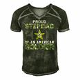 Proud Army Stepdad Of A Soldier-Proud Army Stepdad Army Men's Short Sleeve V-neck 3D Print Retro Tshirt Forest