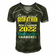 Proud Godfather Of Kindergarten Graduate 2022 Graduation Men's Short Sleeve V-neck 3D Print Retro Tshirt Forest